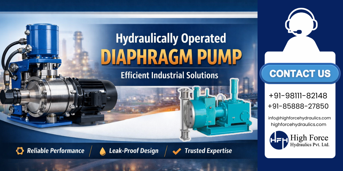 Hydraulically Operated Diaphragm Pump: Efficient and Reliable Pumping Solution for Industries