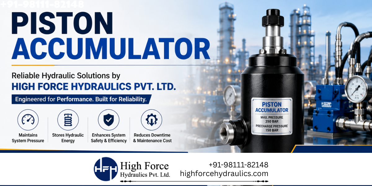 Piston Accumulator | Reliable Hydraulic Solutions in India