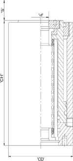 Hydraulic Jacks Centre Hole Spring Return Single Acting