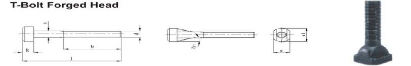 Ball Ended Thrust Screw T Bolt