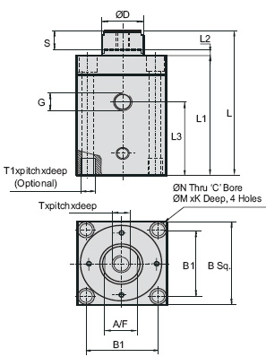 Hydraulic Support Jack Single Acting Sleeve Type