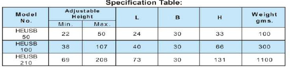 Adjustable Height Plates|Adjustable Height Plates Supplier