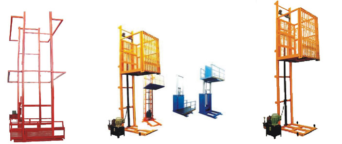 Goods Lift wall Mounted Stacker Single and Double Mast